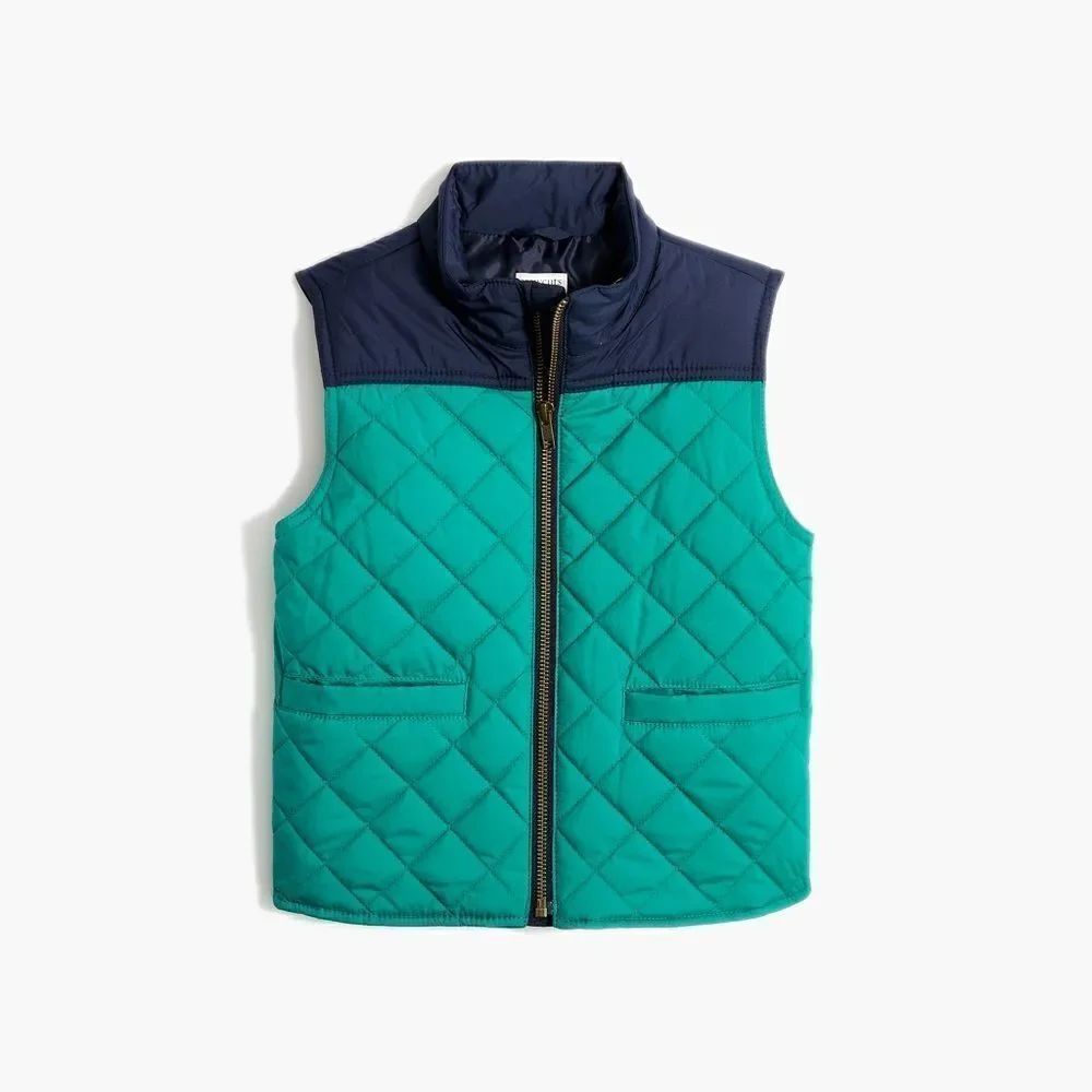 J Crew Crewcuts Color Blocked Walker Vest NWT